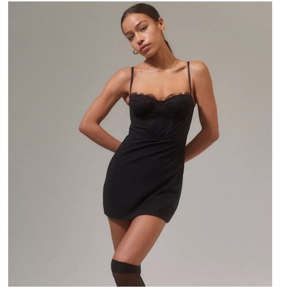 Bustier Black Dress